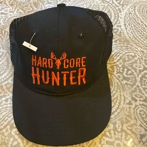 Hardcore‎ Hunter deer black trucker hat snap back NWT